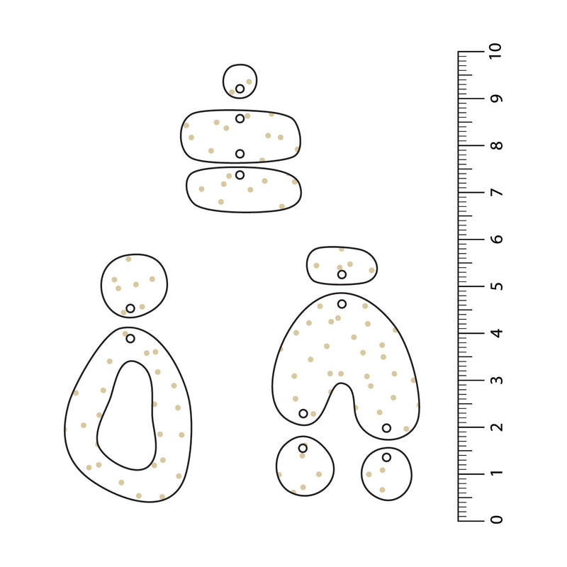 Spots Random Beige UV Printed Acrylic Sheet