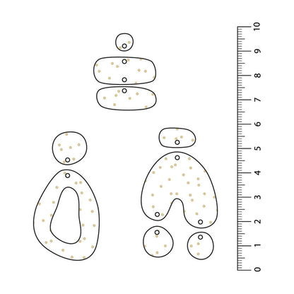 Spots Random Beige UV Printed Acrylic Sheet
