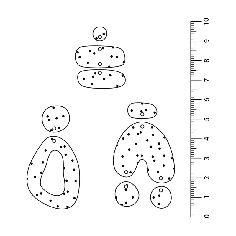 Spots Random Black UV Printed Acrylic Sheet