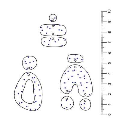Spots Random Dark Blue UV Printed Acrylic Sheet