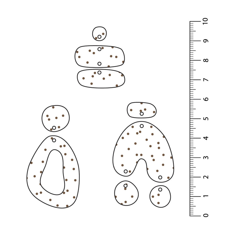 Spots Random Brown UV Printed Acrylic Sheet