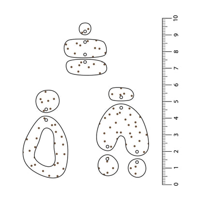 Spots Random Brown UV Printed Acrylic Sheet
