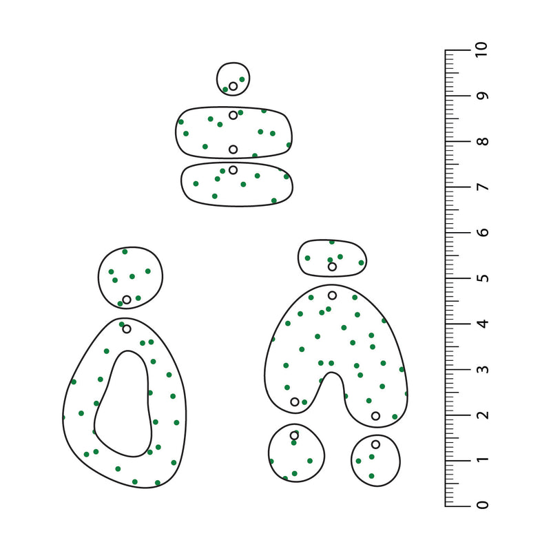 Spots Random Dark Green UV Printed Acrylic Sheet