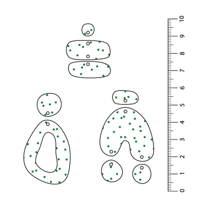 Spots Random Dark Green UV Printed Acrylic Sheet