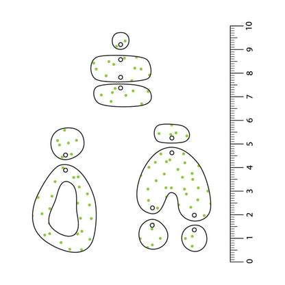 Spots Random Light Green UV Printed Acrylic Sheet