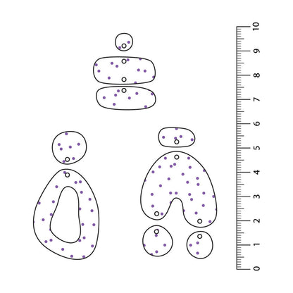 Spots Random Dark Purple UV Printed Acrylic Sheet
