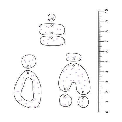 Spots Random Light Purple UV Printed Acrylic Sheet