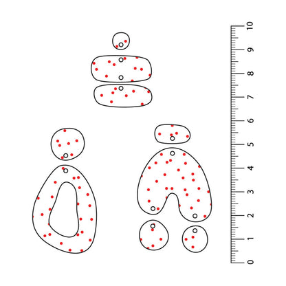 Spots Random Red UV Printed Acrylic Sheet