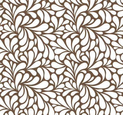 Retro Blooms Brown UV Printed Acrylic Sheet