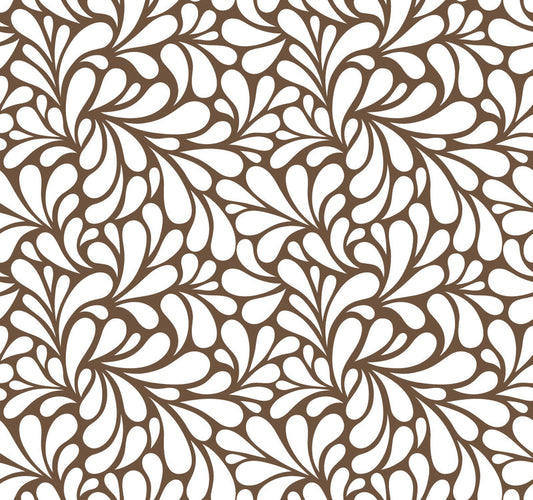 Retro Blooms Brown UV Printed Acrylic Sheet