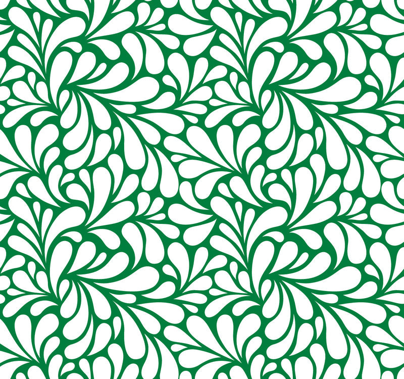Retro Blooms Dark Green UV Printed Acrylic Sheet