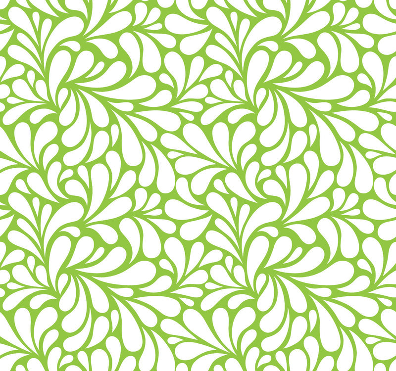 Retro Blooms Light Green UV Printed Acrylic Sheet
