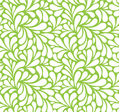 Retro Blooms Light Green UV Printed Acrylic Sheet