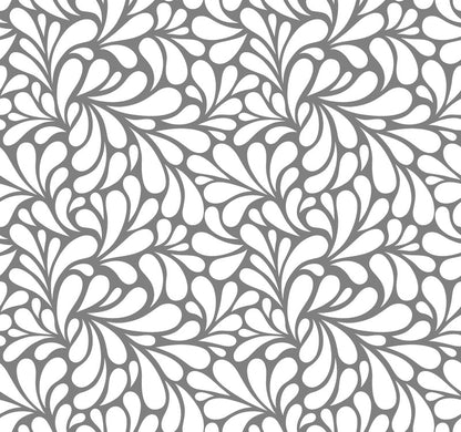 Retro Blooms Grey UV Printed Acrylic Sheet