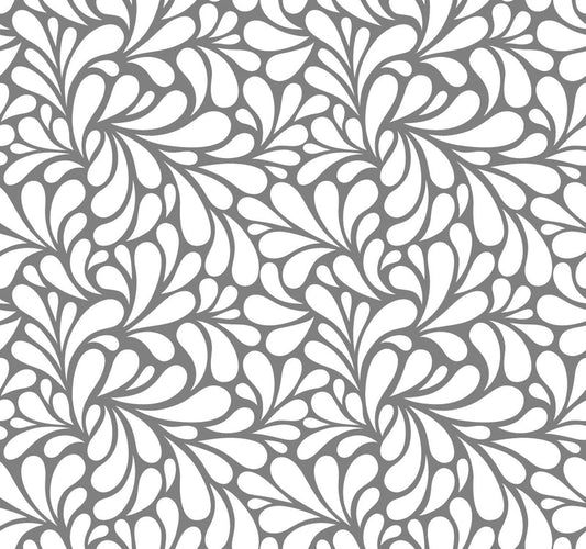 Retro Blooms Grey UV Printed Acrylic Sheet
