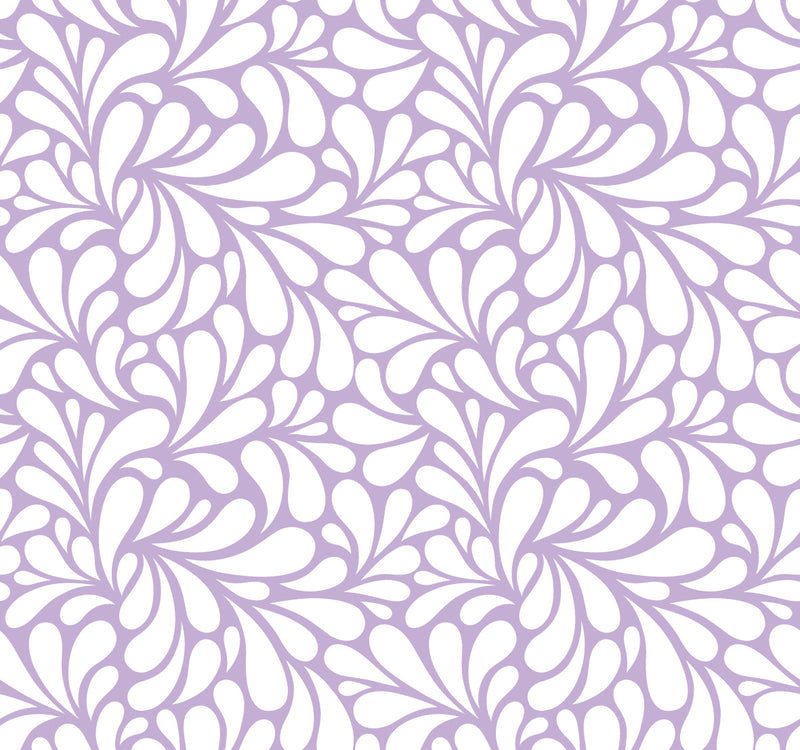 Retro Blooms Light Purple UV Printed Acrylic Sheet