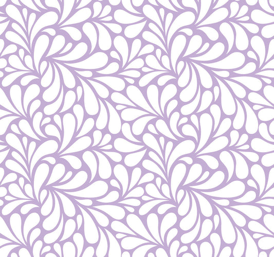 Retro Blooms Light Purple UV Printed Acrylic Sheet