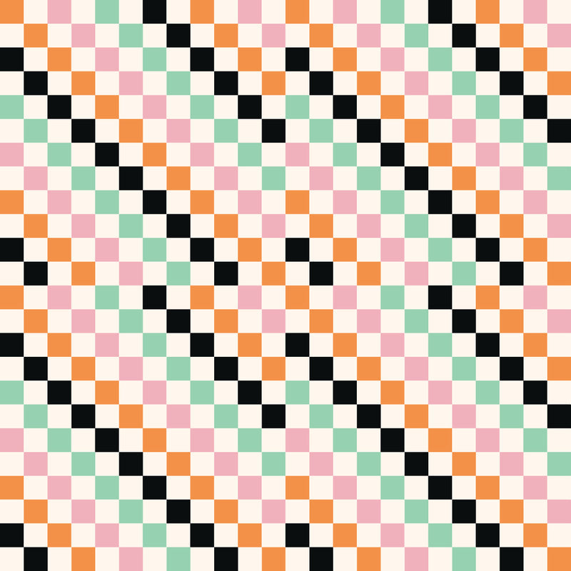 Retro Checks UV Printed Acrylic Sheet