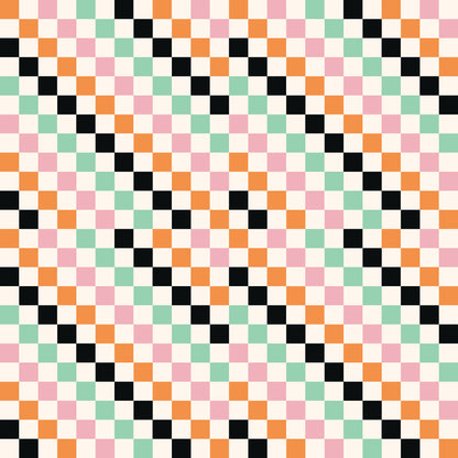 Retro Checks UV Printed Acrylic Sheet