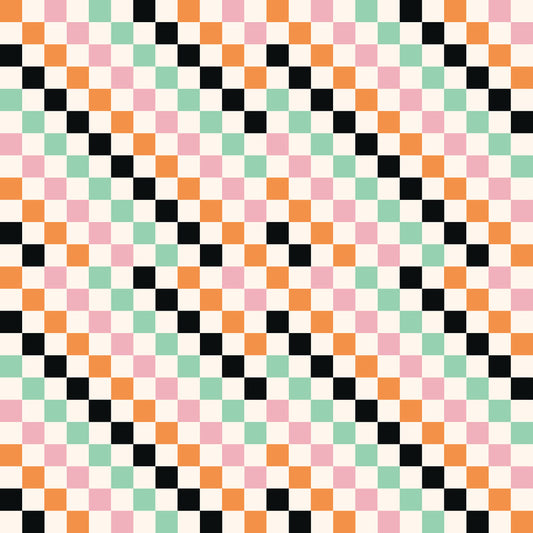 Retro Checks UV Printed Acrylic Sheet