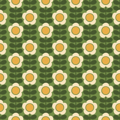 Retro Flowers UV Printed Acrylic Sheet