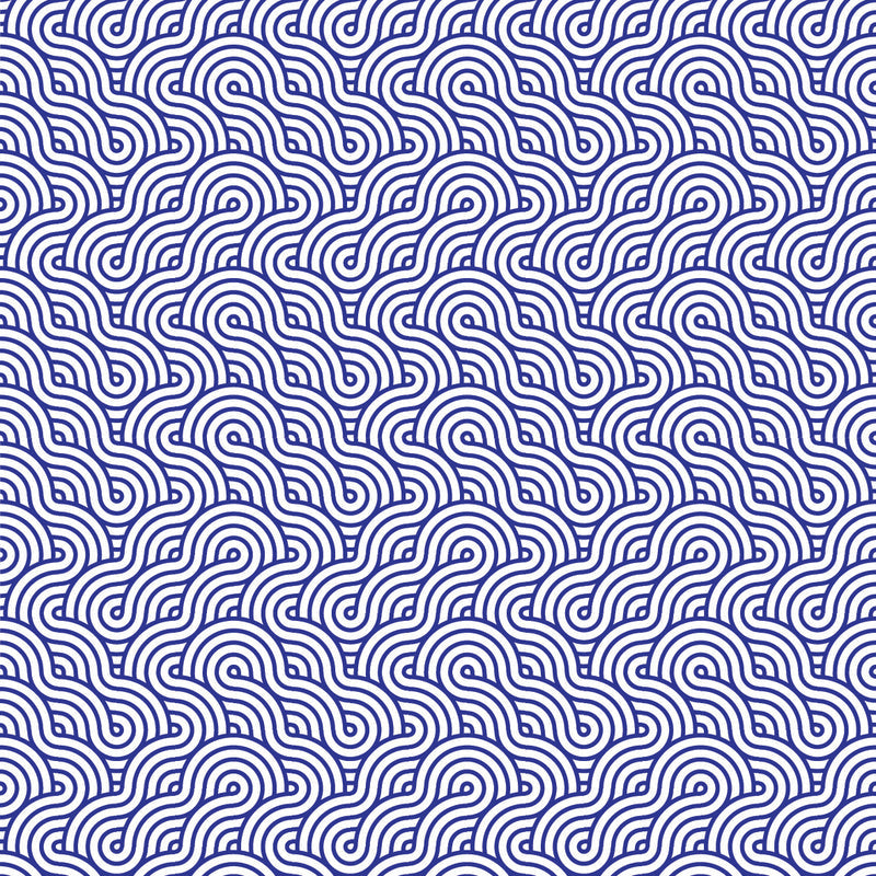Retro Waves Dark Blue UV Printed Acrylic Sheet