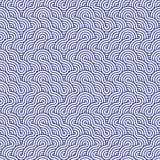 Retro Waves Dark Blue UV Printed Acrylic Sheet