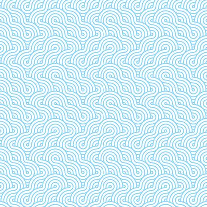 Retro Waves Light Blue UV Printed Acrylic Sheet