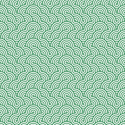 Retro Waves Dark Green UV Printed Acrylic Sheet