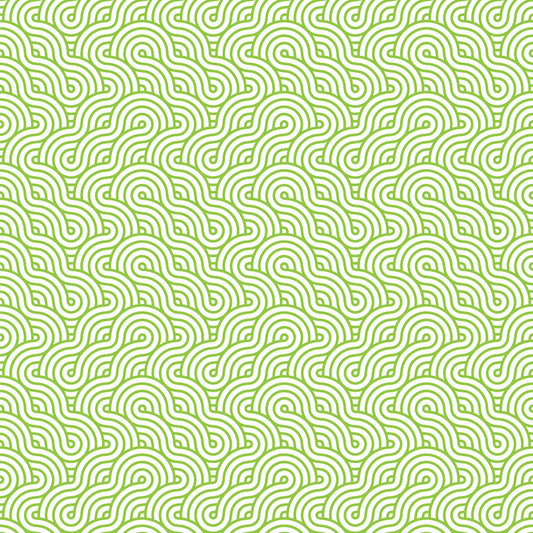 Retro Waves Light Green UV Printed Acrylic Sheet