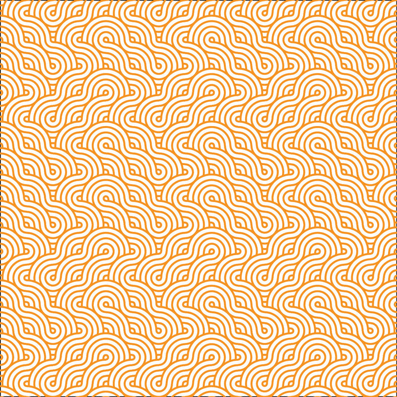 Retro Waves Orange UV Printed Acrylic Sheet