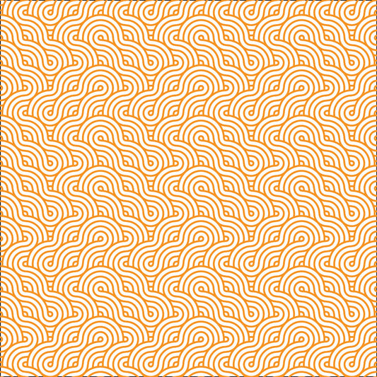 Retro Waves Orange UV Printed Acrylic Sheet