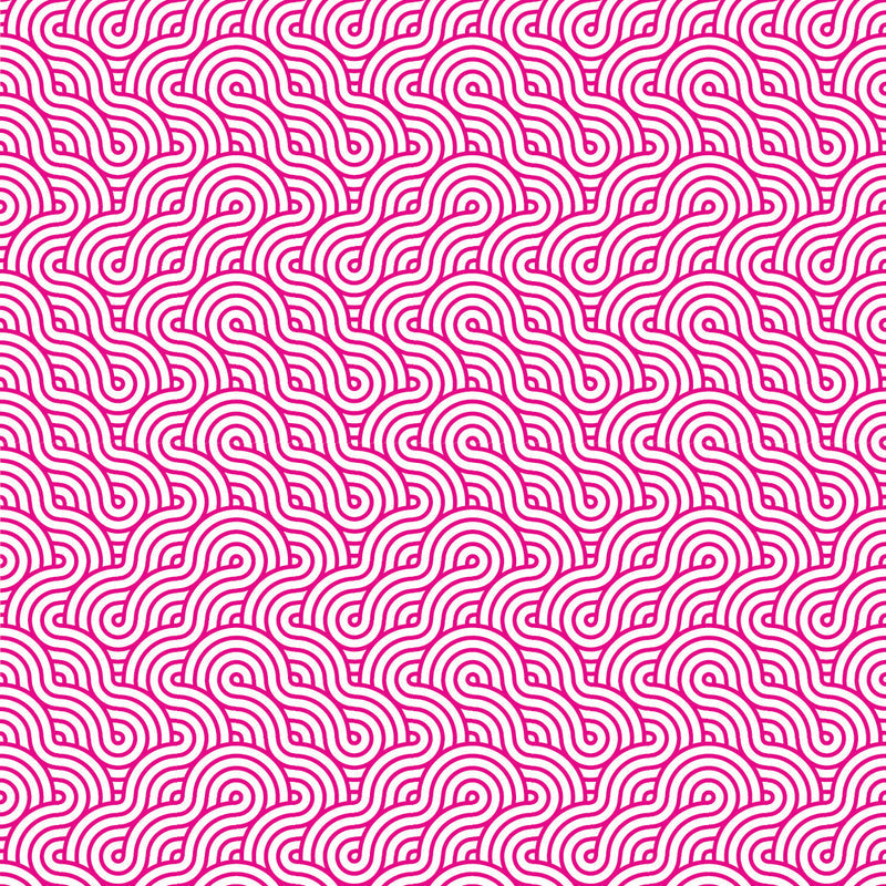 Retro Waves Bright Pink UV Printed Acrylic Sheet