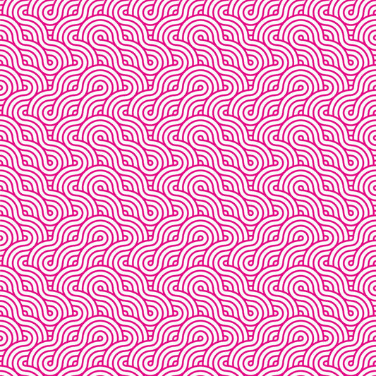 Retro Waves Bright Pink UV Printed Acrylic Sheet