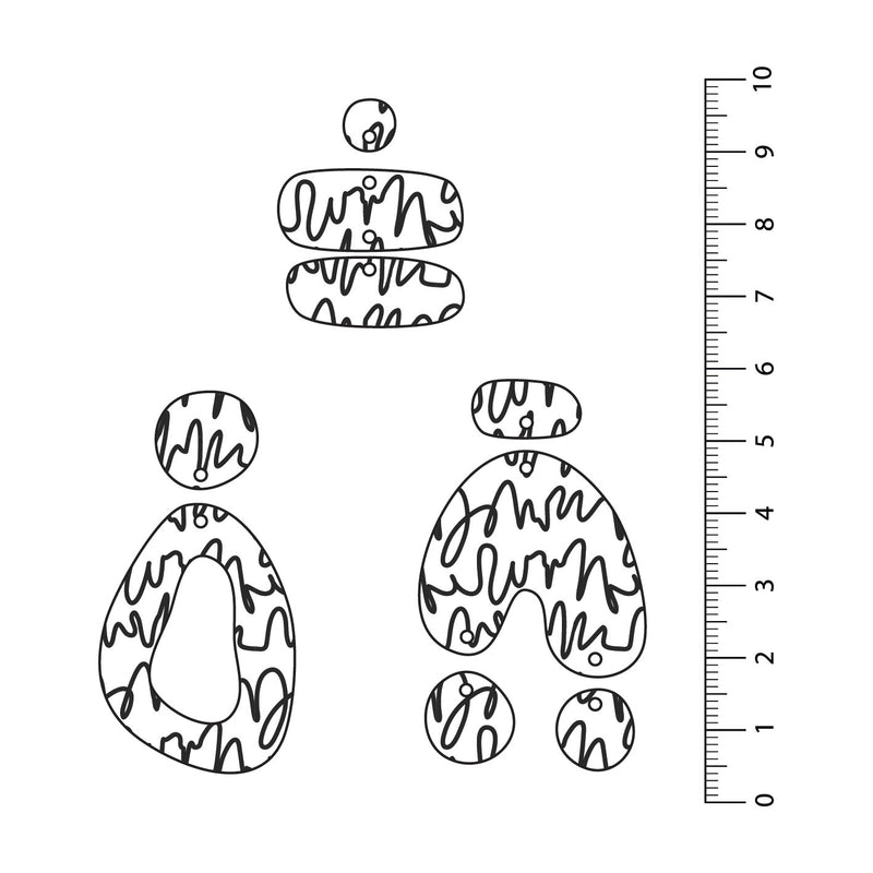 Scribbles 1 UV Printed Acrylic Sheet
