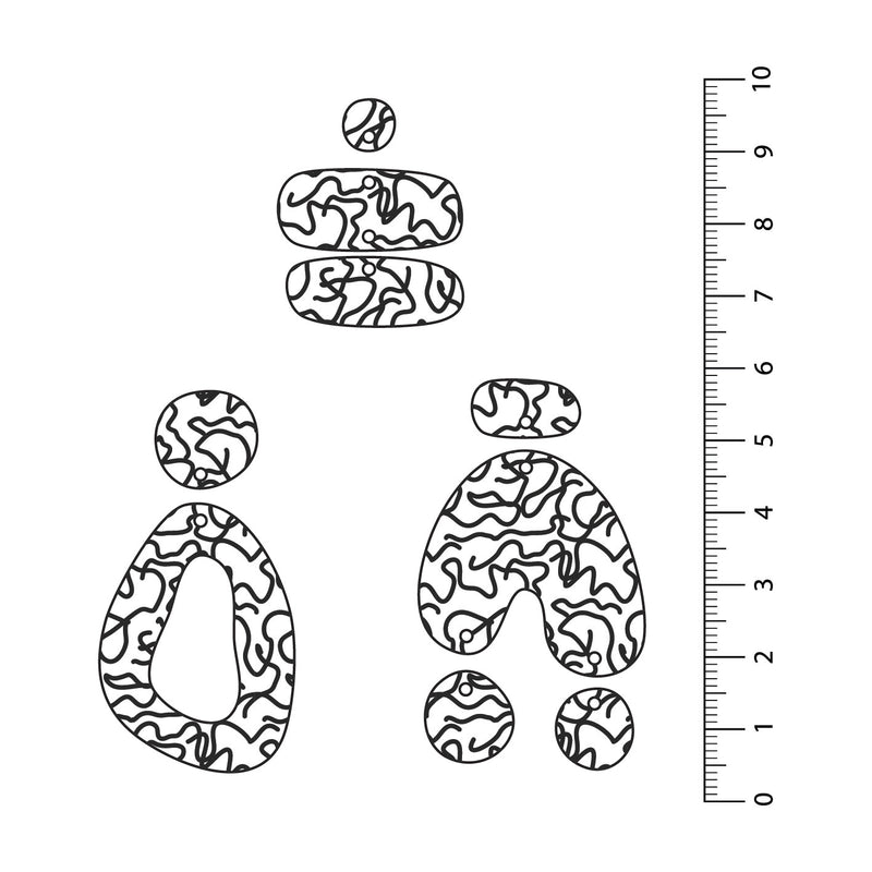 Scribbles 3 UV Printed Acrylic Sheet