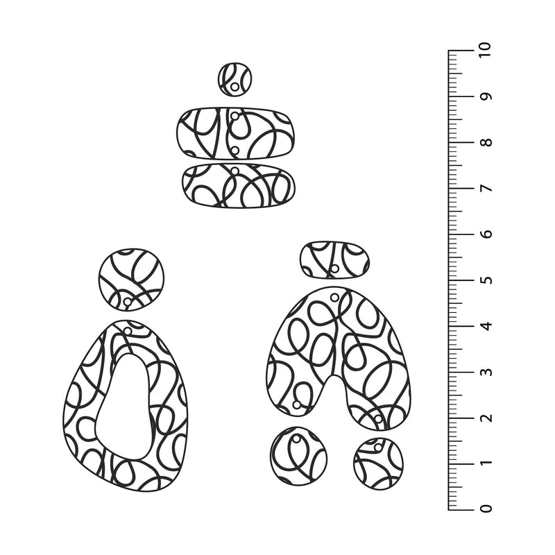 Scribbles 4 UV Printed Acrylic Sheet