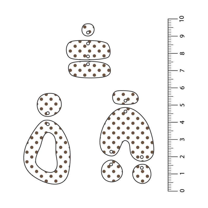 Spots Brown UV Printed Acrylic Sheet