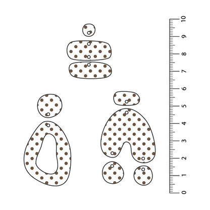 Spots Brown UV Printed Acrylic Sheet