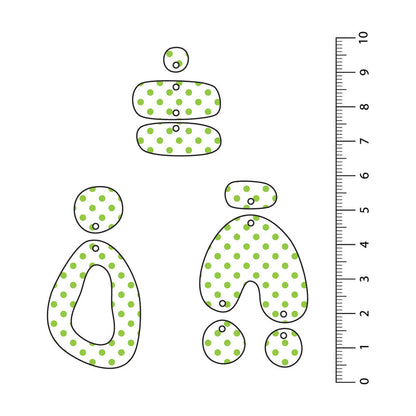 Spots Light Green UV Printed Acrylic Sheet