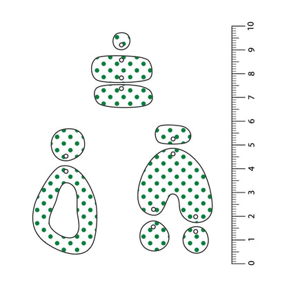 Spots Dark Green UV Printed Acrylic Sheet