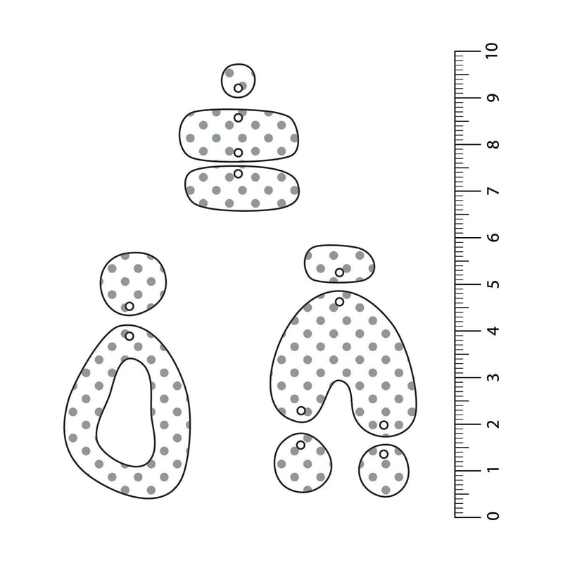 Spots Grey UV Printed Acrylic Sheet