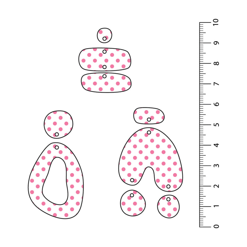 Spots Light Pink UV Printed Acrylic Sheet