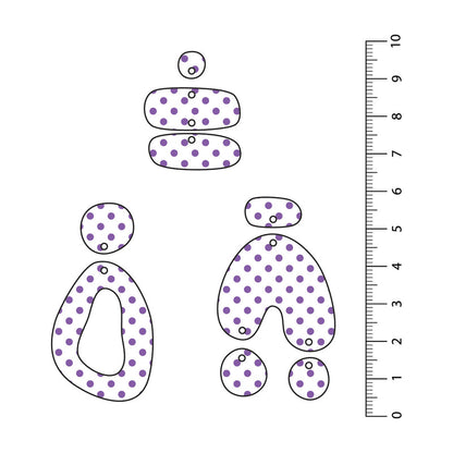 Spots Dark Purple UV Printed Acrylic Sheet