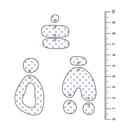Spots Light Purple UV Printed Acrylic Sheet