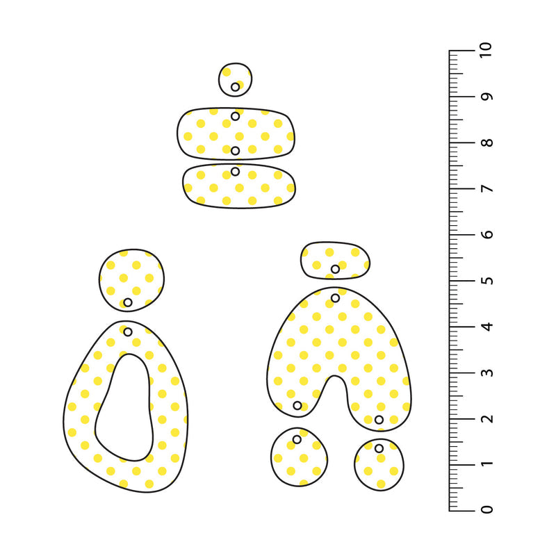 Spots Yellow UV Printed Acrylic Sheet