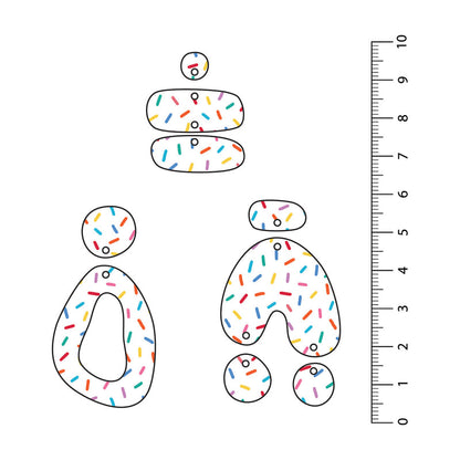 Sprinkles UV Printed Acrylic Sheet