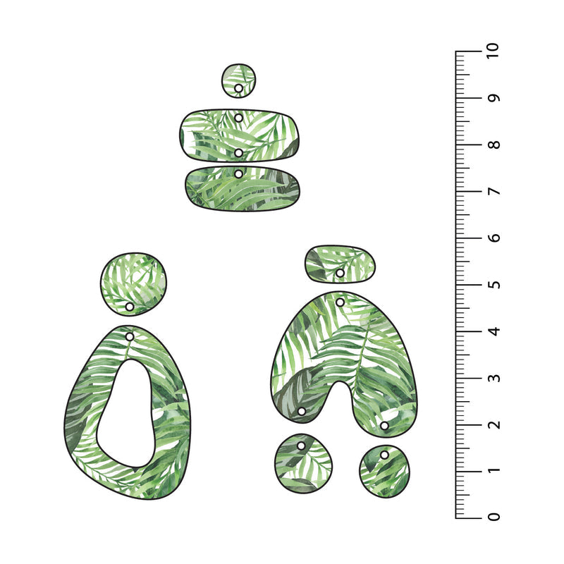 Tropical Leaves UV Printed Acrylic Sheet