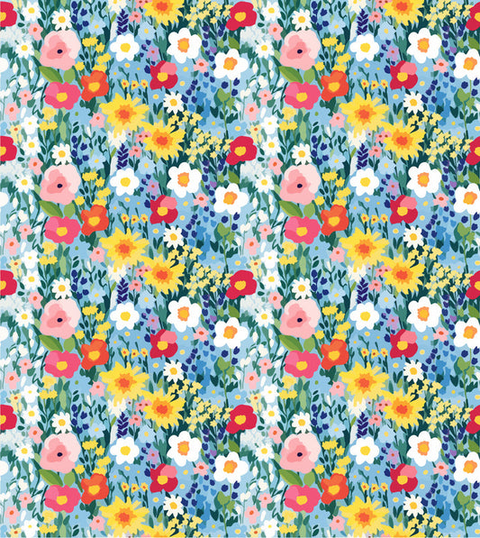 Watercolour Florals UV Printed Acrylic Sheet