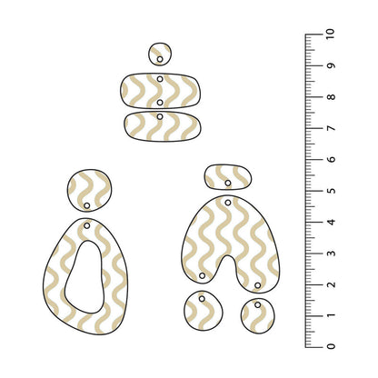 Waves Beige UV Printed Acrylic Sheet